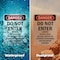 Signmission Do Not Enter Limited Access Area Danger Sign, Vinyl Decal, 10in W x 14in L, 2PK OS-2PACK-DS-D-1014-V-2134 - alternate 4